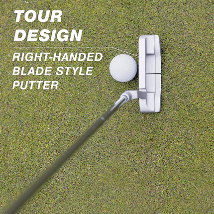 GoSports Classic Golf Putter - Tour Blade Design with Premium Grip and Milled Face - Right Handed 35 Inch