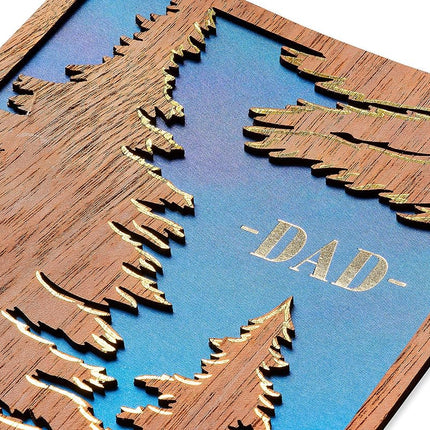 Papyrus Father's Day Card (Trees Lasercut Wood)