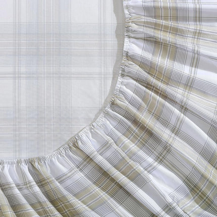 Wrangler- Queen Sheet Set, Silky & Lightweight Bed Sheets Bedding Set, Casual Home Décor (Dayton Valley Plaid Beige, Queen)