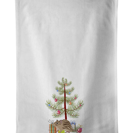 Zebra Mouse Merry Christmas Kitchen Towel Set of 2-0