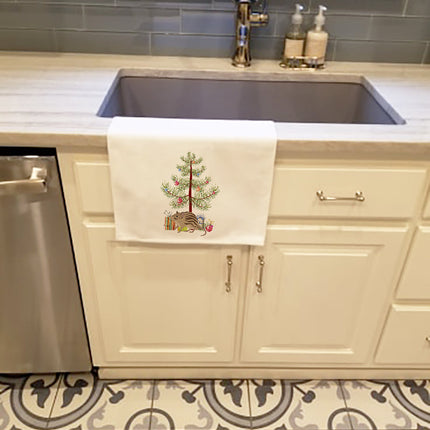 Zebra Mouse Merry Christmas Kitchen Towel Set of 2-1