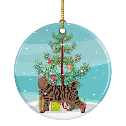 Pixie Bob Cat  Christmas Ceramic Ornament-0