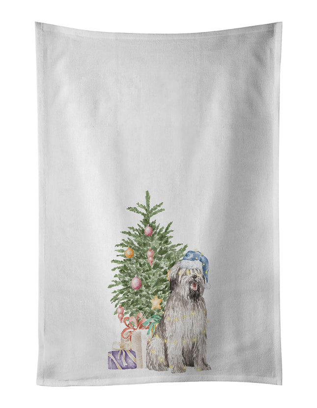 Briard #2 Christmas Presents and Tree Kitchen Towel Set of 2-0