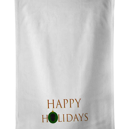 Affenpinscher - Dog Face Happy Holidays Christmas Kitchen Towel Set of 2-0