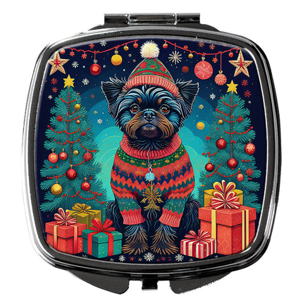 Affenpinscher Christmas Compact Mirror-0