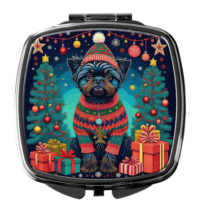 Affenpinscher Christmas Compact Mirror-0