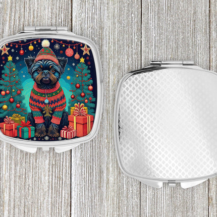 Affenpinscher Christmas Compact Mirror-3