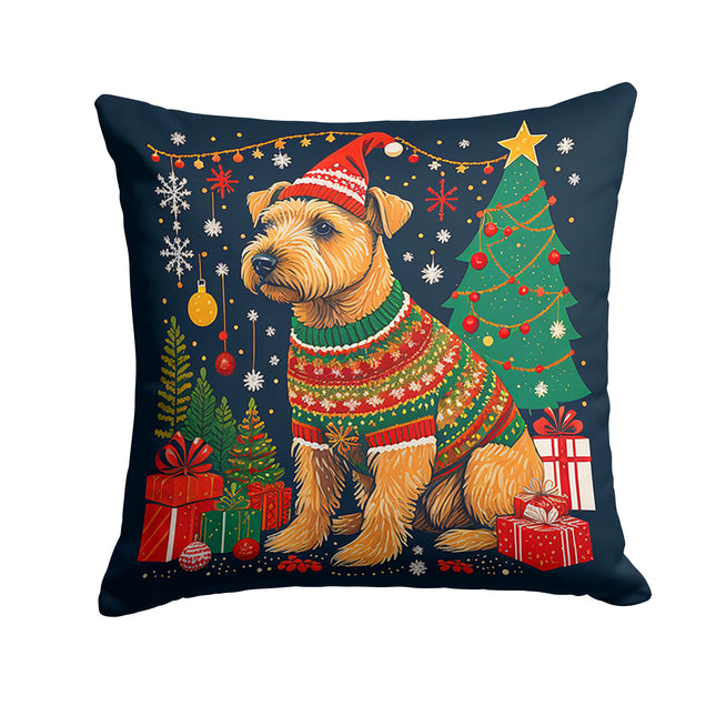 Lakeland Terrier Christmas Throw Pillow-0