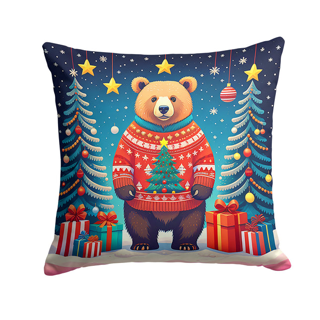 Bear Christmas Throw Pillow-0