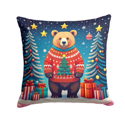 Bear Christmas Throw Pillow-0