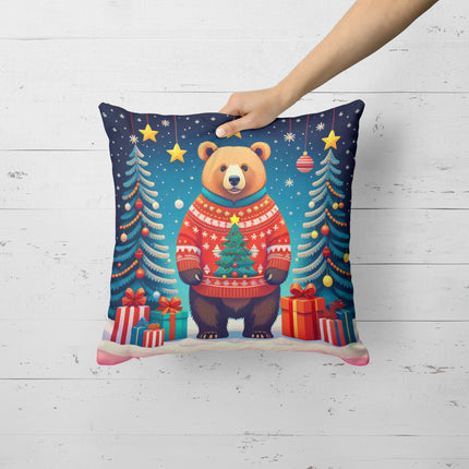 Bear Christmas Throw Pillow-3
