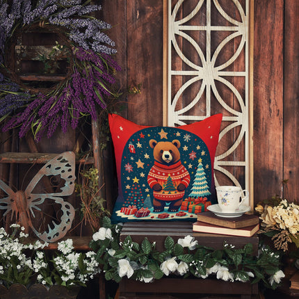 Bear Christmas Throw Pillow-4