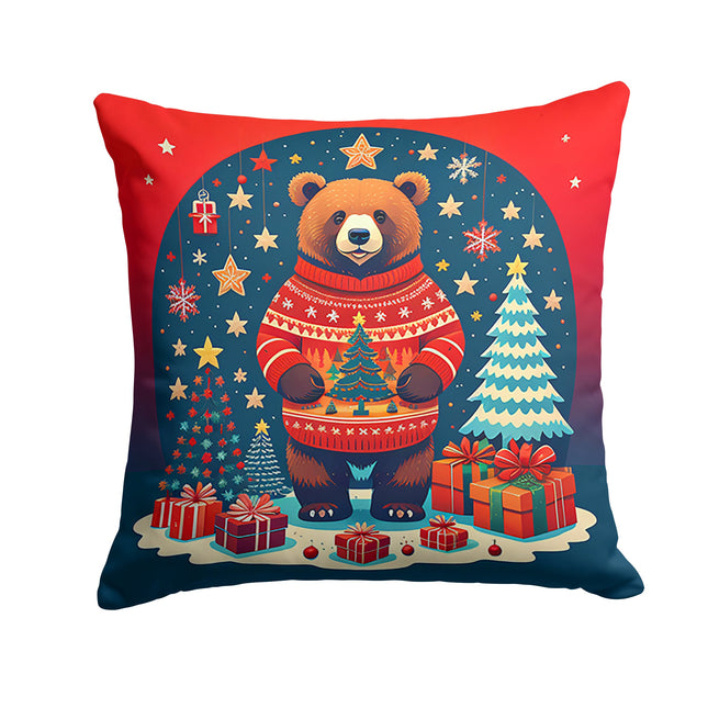 Bear Christmas Throw Pillow-0