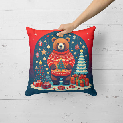 Bear Christmas Throw Pillow-3
