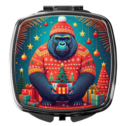 Gorilla Christmas Compact Mirror-0