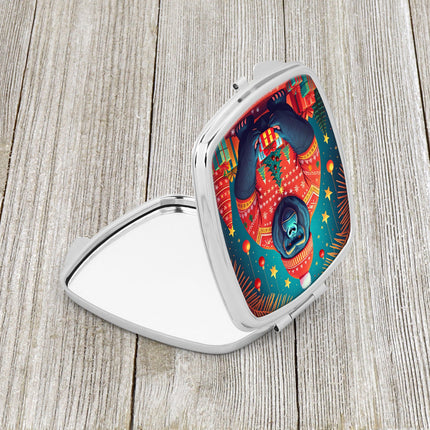 Gorilla Christmas Compact Mirror-1