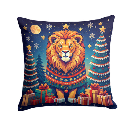 Lion Christmas Throw Pillow-0