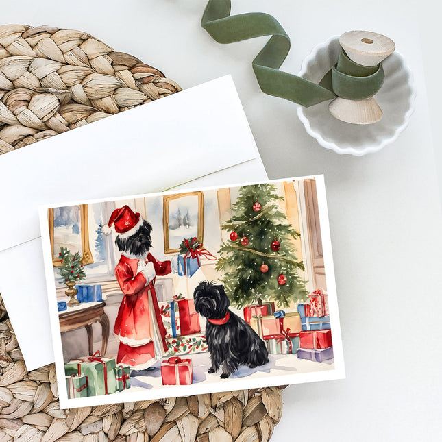 Affenpinscher Christmas Greeting Cards Pack of 8-1