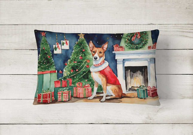 Basenji Christmas Throw Pillow-1