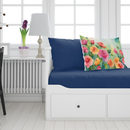 Roses in Watercolor Standard Pillowcase-1