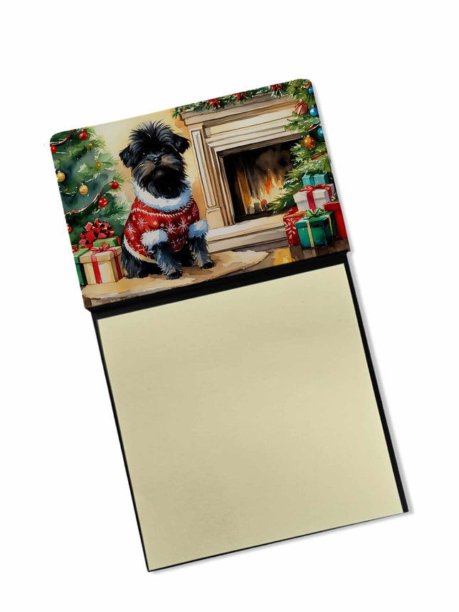 Affenpinscher Cozy Christmas Sticky Note Holder-0