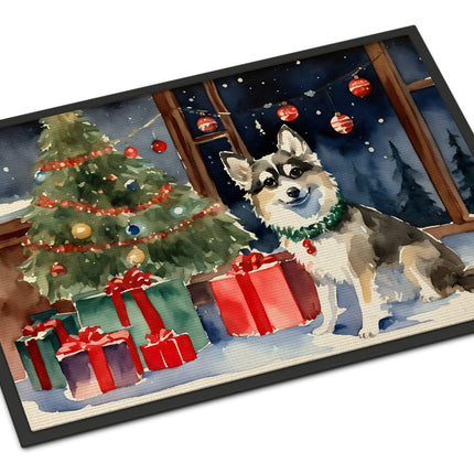 Alaskan Klee Kai Cozy Christmas Doormat-0