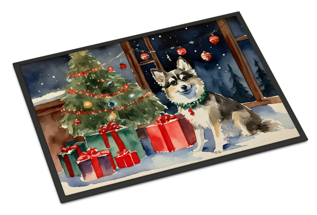 Alaskan Klee Kai Cozy Christmas Doormat-0