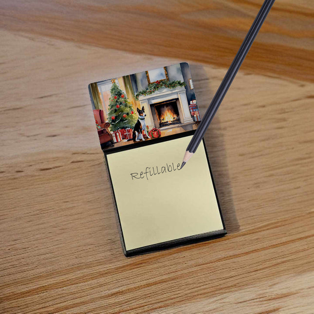 Basenji Cozy Christmas Sticky Note Holder-1