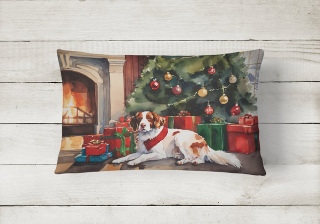 Brittany Cozy Christmas Throw Pillow-1