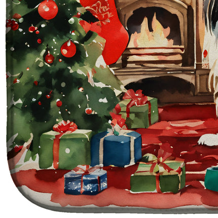 Japanese Chin Cozy Christmas Dish Drying Mat-3