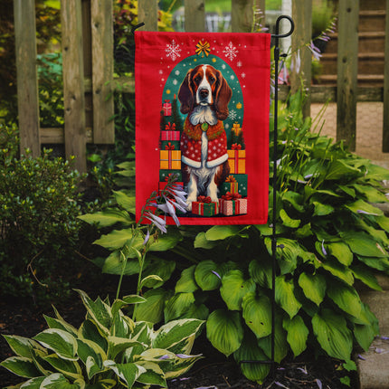Welsh Springer Spaniel Holiday Christmas Garden Flag-1