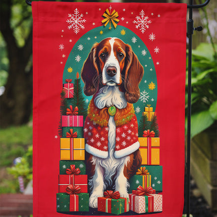 Welsh Springer Spaniel Holiday Christmas Garden Flag-2