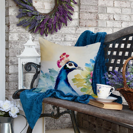 Peacock Throw Pillow-3