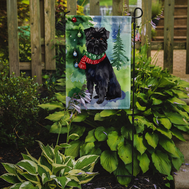 Affenpinscher Christmas Garden Flag-1