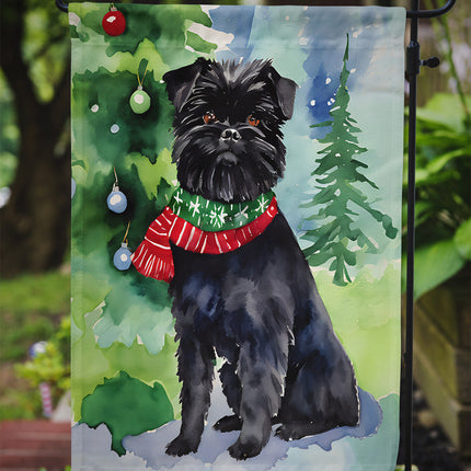 Affenpinscher Christmas Garden Flag-2