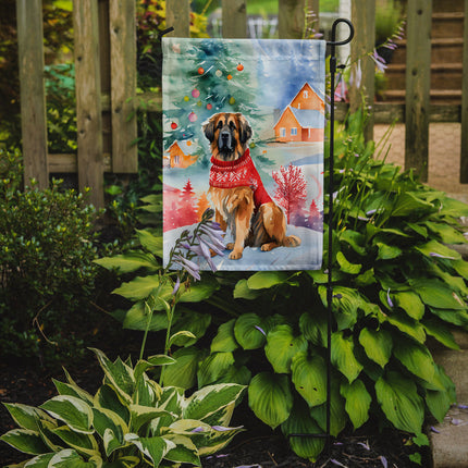 Leonberger Christmas Garden Flag-1
