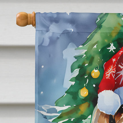 Petit Basset Griffon Vendeen Christmas House Flag-2