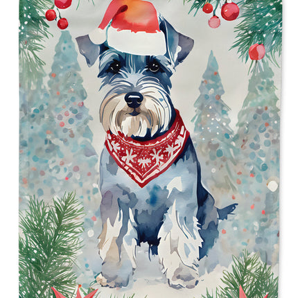Schnauzer Christmas Garden Flag-0