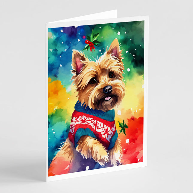 Yorkshire Terrier Yorkie Christmas Greeting Cards Pack of 8-0