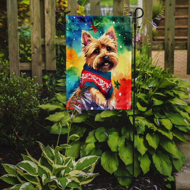 Yorkshire Terrier Yorkie Christmas Garden Flag-1