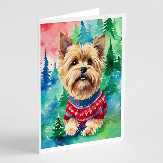 Yorkshire Terrier Yorkie Christmas Greeting Cards Pack of 8-0