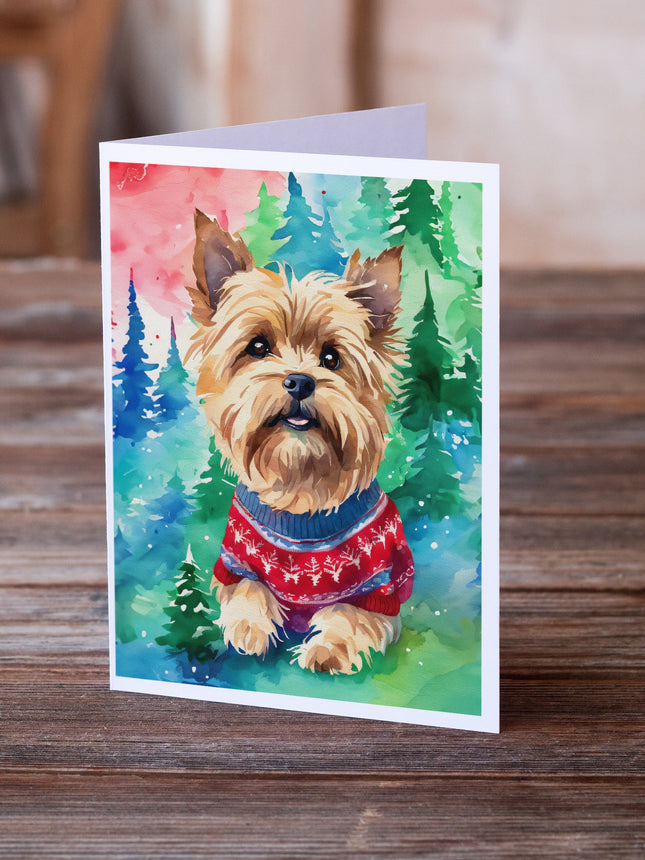 Yorkshire Terrier Yorkie Christmas Greeting Cards Pack of 8-1