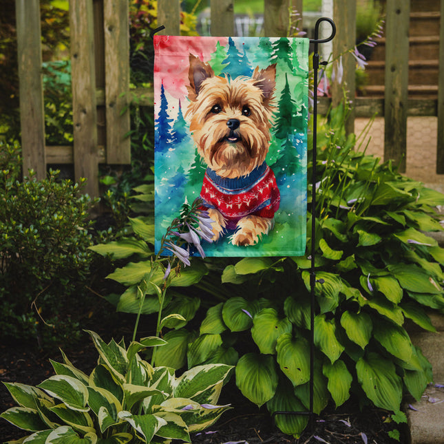 Yorkshire Terrier Yorkie Christmas Garden Flag-1