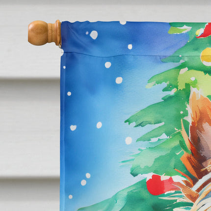 Yorkshire Terrier Yorkie Christmas House Flag-2