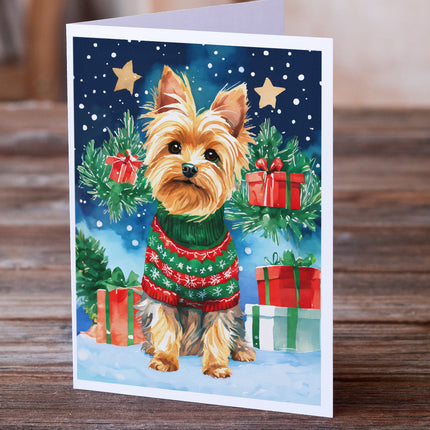 Yorkshire Terrier Yorkie Christmas Greeting Cards Pack of 8-1