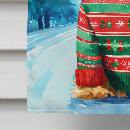 Yorkshire Terrier Yorkie Christmas House Flag-3