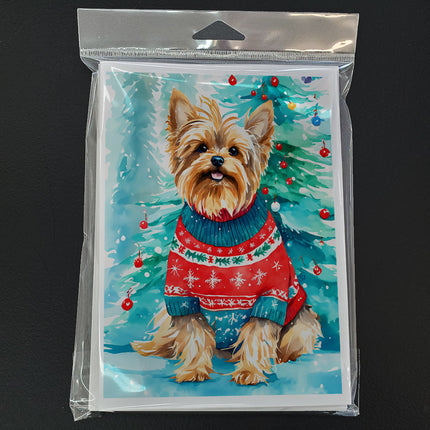 Yorkshire Terrier Yorkie Christmas Greeting Cards Pack of 8-2