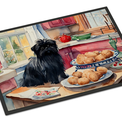 Affenpinscher Christmas Cookies Doormat-0