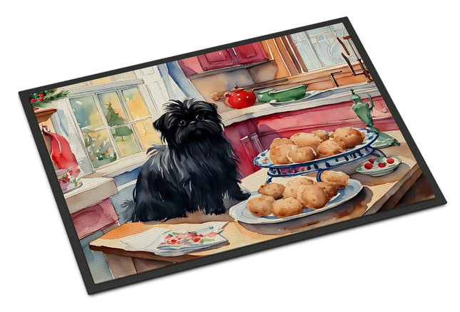 Affenpinscher Christmas Cookies Doormat-0