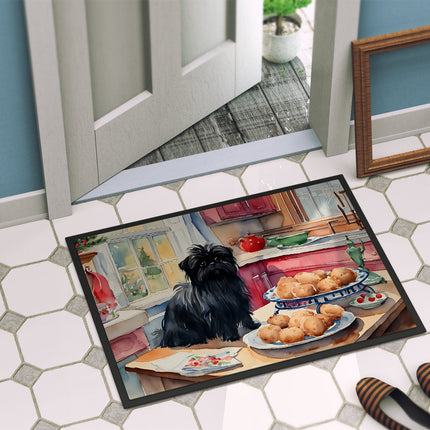 Affenpinscher Christmas Cookies Doormat-3